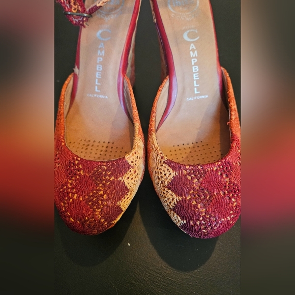 JEFFERY CAMPBELL Crochet/lace wedge platform. Size 9 - Picture 7 of 12